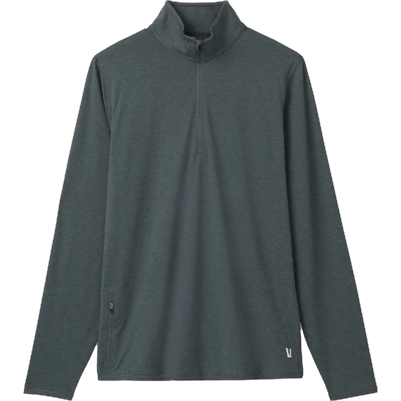 Men's long-sleeve shirts trendy navy-Men's Ease Performance 1/2 Zip