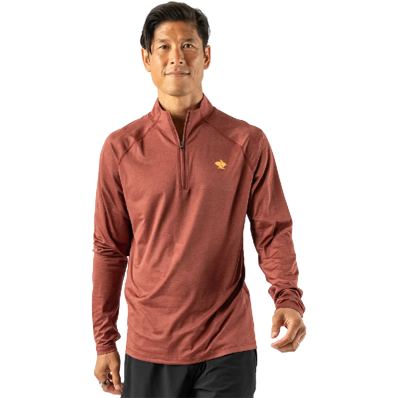 Men's long-sleeve shirts durable brown-Men's EZ Zip 2.0