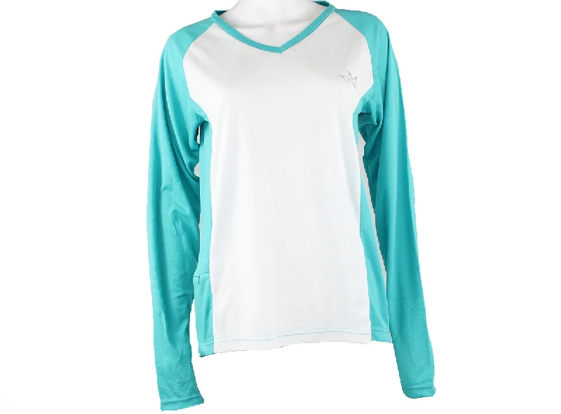 Loeka Kasista Long Sleeve Jersey - Ceramic Blue-Lily White