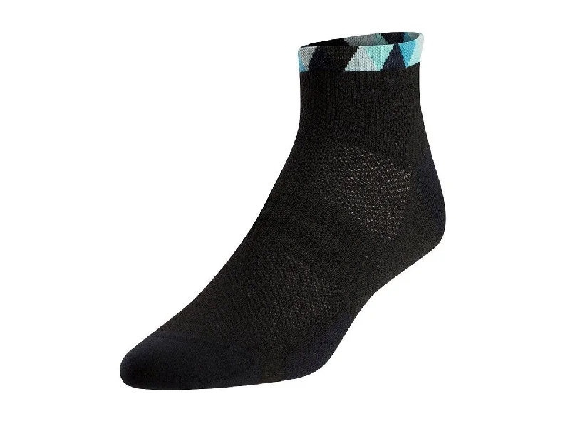 Unisex socks comfy black-Pearl Izumi Elite Low Sock - Womens - Teal Triads - 2018