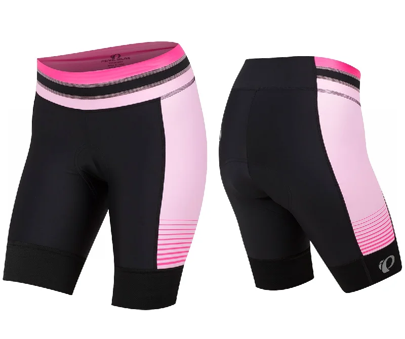 Pearl Izumi Elite Pursuit Short - Womens - Black-Screaming Pink Diffuse