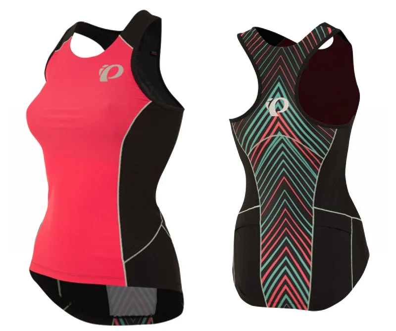 Pearl Izumi Elite Pursuit Tri Tank - Womens - Atomic Red Whirl