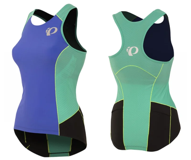 Pearl Izumi Elite Pursuit Tri Tank - Womens - Dazzling Blue-Atlantis