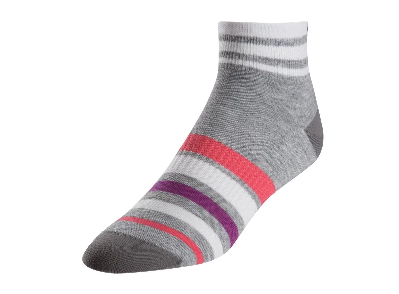 Unisex socks lightweight white-Pearl Izumi Elite Sock - Womens - Pi Core Gray