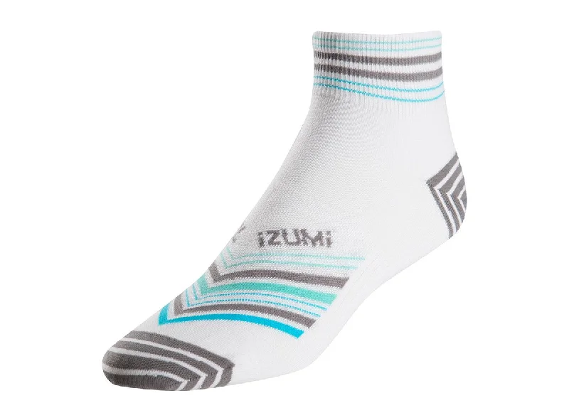 Unisex socks soft white-Pearl Izumi Elite Sock - Womens - Strip Stripe Gray