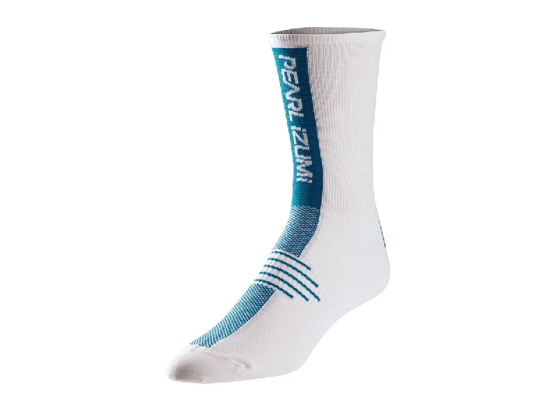 Unisex socks durable black-Pearl Izumi Elite Tall Sock - Mykonos Blue