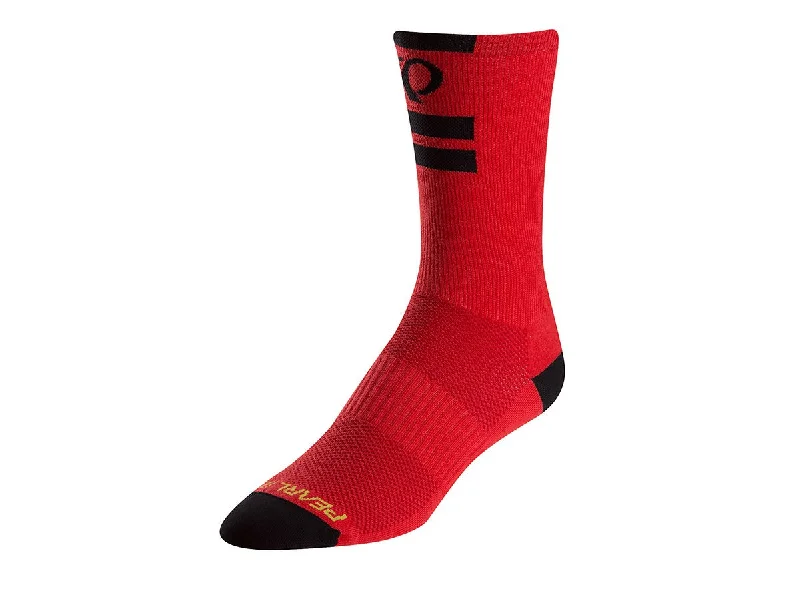 Unisex socks soft cotton-Pearl Izumi Elite Tall Sock - Pi Core Red