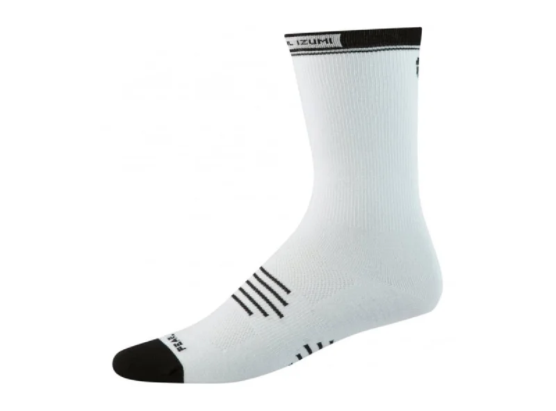 Pearl Izumi Elite Tall Sock - Plain White