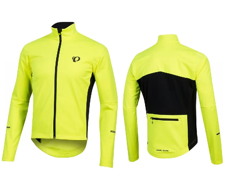 Pearl Izumi Select Amfib Cycling Jacket - Screaming Yellow-Black