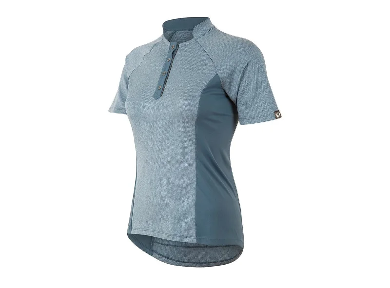 Pearl Izumi Select Escape Text Short Sleeve Road Jersey - Womens - Blue Steel-Herringbone