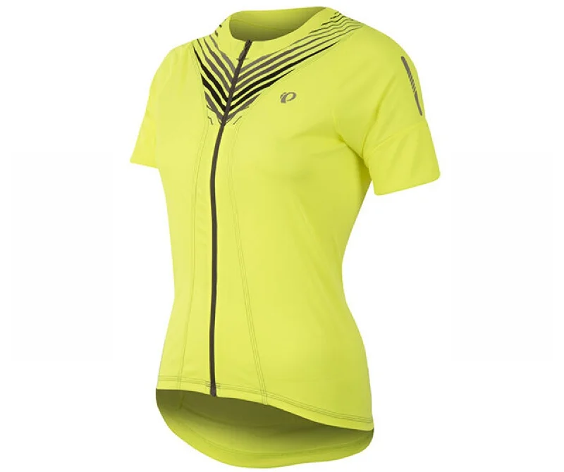 Pearl Izumi Select Pursuit Short Sleeve Road Jersey - Womens - Screaming Yellow Whirl