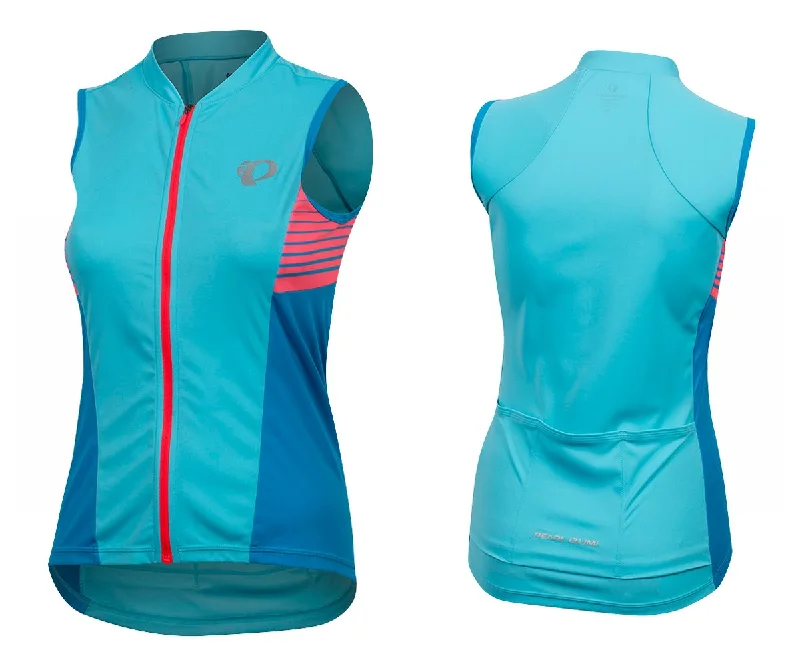 Pearl Izumi Select Pursuit Sleeveless Jersey - Womens - Aqua Blue-Atomic Blue - 2019