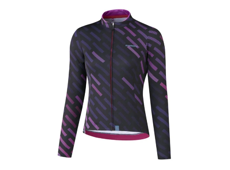 Shimano Kaede Thermal Long Sleeve Road Jersey - Womens - Purple