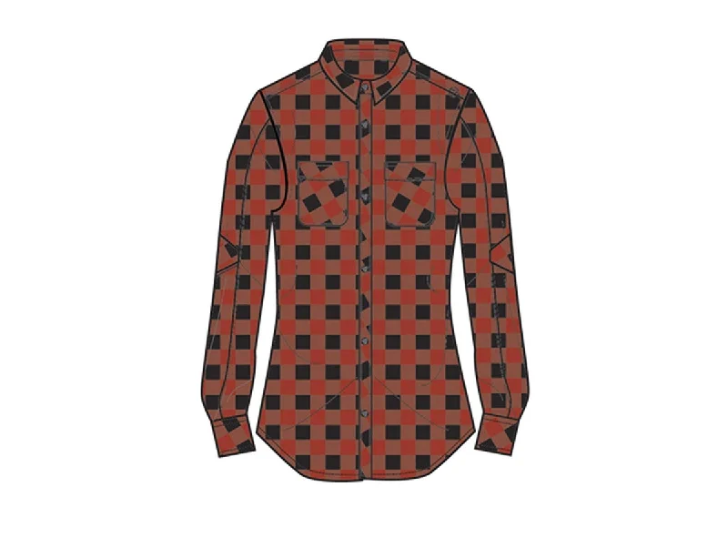 Sombrio Silhouette Riding Shirt - Womens - Red Plaid