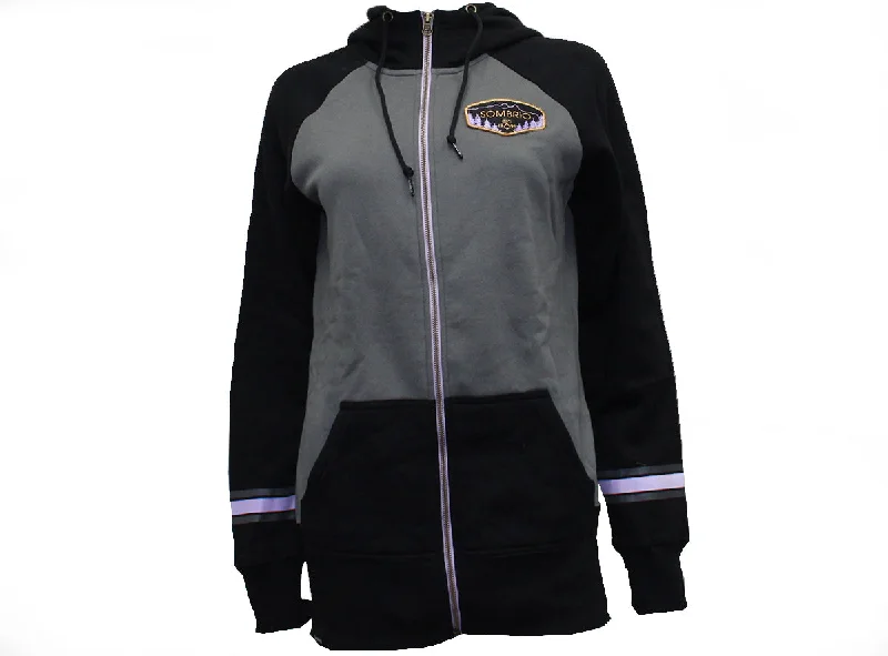 Sombrio Tyax Zipped Hoodie - Womens - Wet Cement