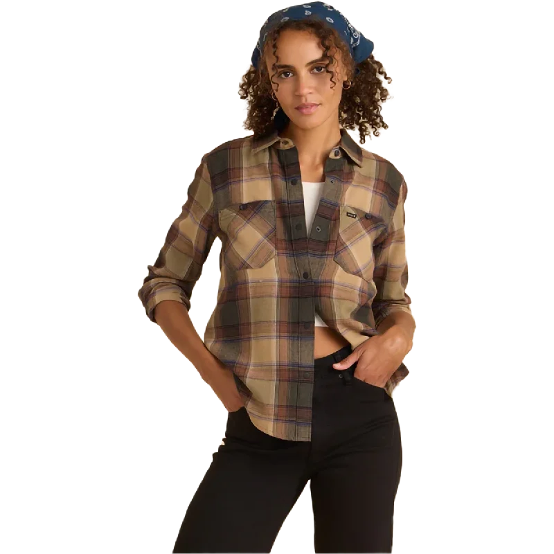 Men's long-sleeve shirts trendy navy-Women's Alpine Flannel