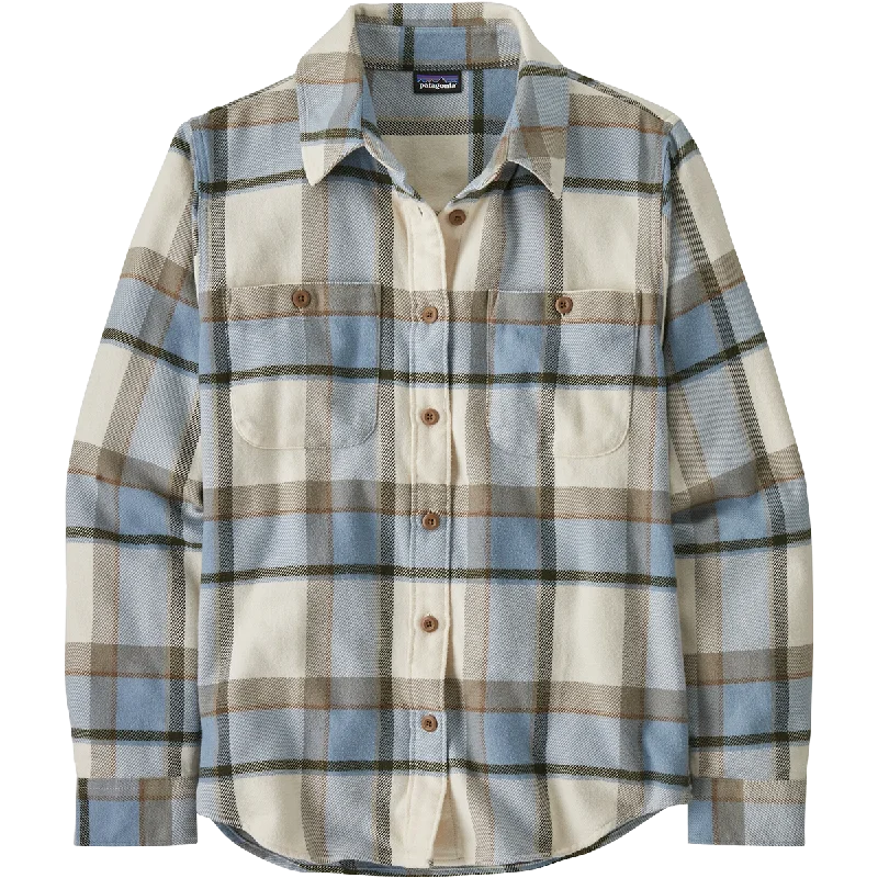 Men's long-sleeve shirts soft white-Women's Fjord Flannel Shirt