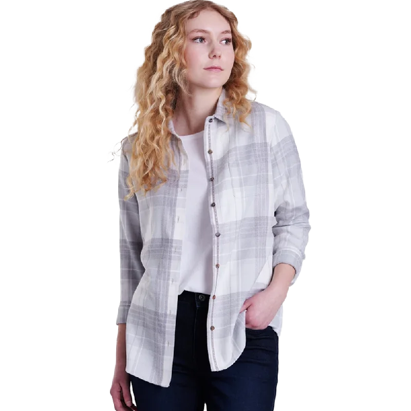 Men's long-sleeve shirts everyday gray-Women's Kamila Flannel