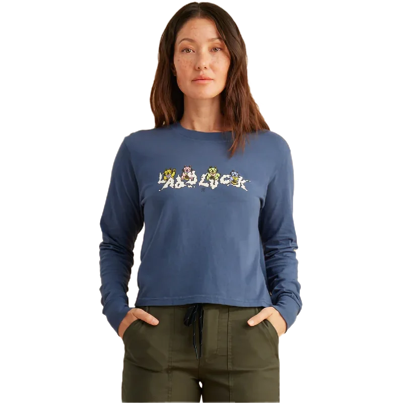 Men's long-sleeve shirts trendy navy-Women's Lady Luck Long Sleeve Tee