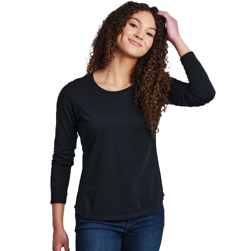 Men's long-sleeve shirts soft gray-Women's Arabella Scoop Long Sleeve